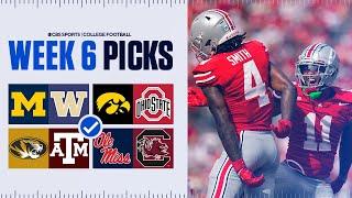 Expert Picks for EVERY Top 25 game in College Football [Full Week 6 Predictions]