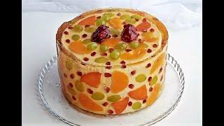 ТОРТ-ЖЕЛЕ фруктовый.  Jelly Fruits Cake