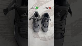 Real Vs Fake Cool Grey Jordan 4 #sneakerhead #sneakers #viral