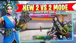 New Mini 2vs2 TDM Gameplay | Indus Game New Update | Indus Battle Royale Download | GSIDDHARTH98 TMK