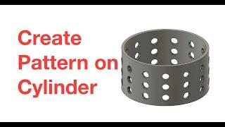 Create Pattern on Cylinder in Fusion 360 (quick tutorial)