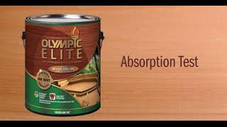 Olympic® ELITE WOODLAND OIL Absorption Test