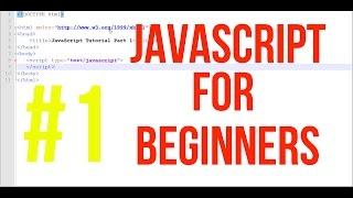 Javascript Tutorial For Beginners - Part 1