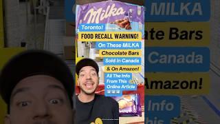 Warning: Chocolate Bars Sold Across Canada, Including On Amazon, May Be Deadly! #toronto