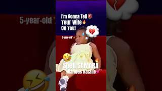 "I Spell Samara!" CUTEST Natalie meets Steve Harvey️ #shorts #steveharvey #funny