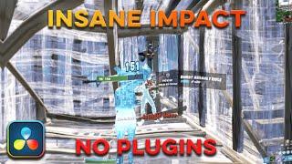 THE *BEST* NO PLUGIN IMPACT for Fortnite Montages | DaVinci Resolve (Tutorial + Free Presets)