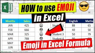 How to add Emojis in an Excel Formula