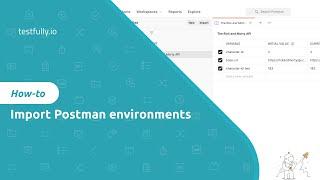 How to import a Postman environment