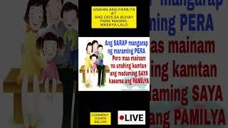 MASAYA ANG PAMILYA KAPAG SILA ANG TOP PRIORITY NATIN SA TULONG NI GOD  #angmgamisteryongliwanag