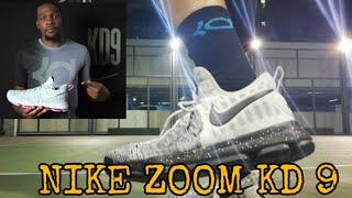 NIKE ZOOM KD 9 || Kevin Durant Basketball shoe on-feet review