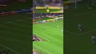 Roberto Carlos impossible goal#football #fyp #goat #legend Like and sub️️️