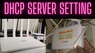 Syrotech Fiber Router "DHCP Server Setting" Model - SY-GPON-2010R2-WADONT || LAN-IP || "Dhriti Net"