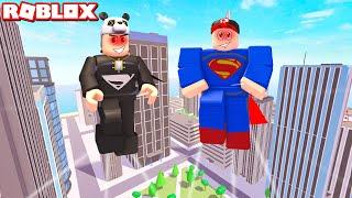 Süpermen Olduk!! Kim Daha Güçlü? - Panda ile Roblox Superman Simulator