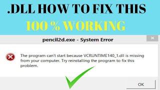 Fix The program can't start because api-ms-win-crt-runtime-l1-1-0.dll is  missing from your computer