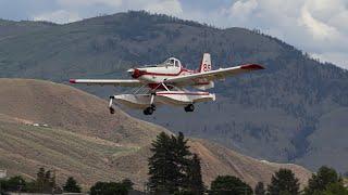 Conair Aerial Firefighting Air Tractor AT-802AF Arrivals at Kamloops Airport