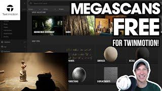 Megascans FREE For Twinmotion Users! How to Get Free Assets!