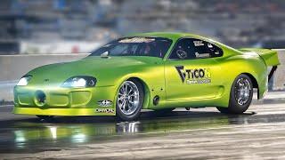 JDM Cars Drag Racing Compilation: Supra 3000 hp, 2 Step Turbo Dragster, RX7, GTR, EVO...