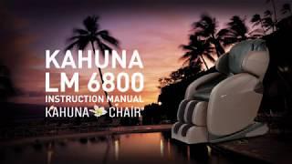 Kahuna Massage Chair LM-6800 Remote Instruction