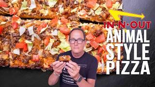 THE IN-N-OUT BURGER ANIMAL STYLE PIZZA (DETROIT STYLE) | SAM THE COOKING GUY