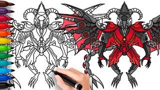 HOW TO DRAW DRAGON TITAN DRILLMAN | Skibidi Toilet Multiverse - Easy Step by Step Drawing