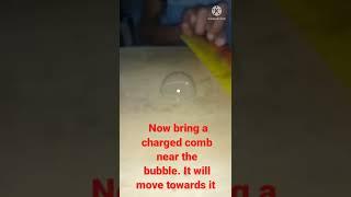 Simple experiments with bubbles || how to make bubbles at home || science Verse #shorts