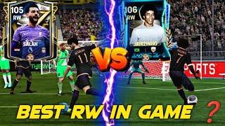 BEST RW IN FC MOBILE 24  Epic Comparison between Salah and Jairzinho 