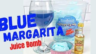 Double Berry Blue Margarita Cotton Candy Juice Bomb #shorts