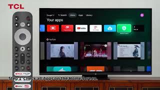 How to customize the home screen of the TCL Google TV?