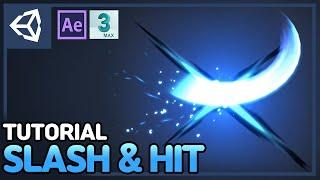 Unity VFX Tutorial - Making a Slash & Hit Effect | 3d max | After Effects | Includes Shader