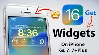 How to get iOS 16 Official Widgets on iPhone 6, 6s, 7, 7Plus || Install Now