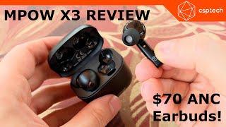 MPow X3 - Active Noise Cancelling Earbuds - Review