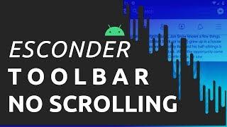 ANDROID: ESCONDENDO TOOLBAR EM SCROLLING