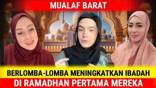 KAGUM !! LILY JAY DAN MUALAF BARAT BERLOMBA UNTUK MENINGKATKAN IBADAH DI RAMADHAN PERTAMA MEREKA