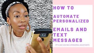 Create PERSONALIZED automated emails and texts! -In depth tutorial on Calendly