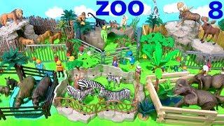 Wild Zoo Animal Toys For Kids - Learn Animal Names and Sounds - Learn Colors