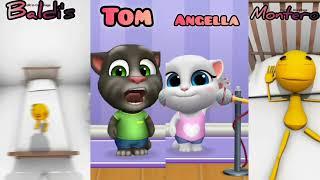 Baldi's-Montero vs Talking Tom vs Talking Ginger | Who is best!  #talkingtom #baldis #montero