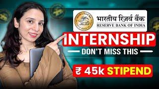 EARN ₹45,000/Month RBI Internship  Ultimate Guide to India's Top-Paying Opportunity (2024)