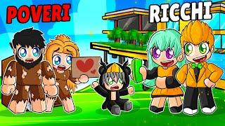 FAMIGLIA POVERA VS FAMIGLIA RICCA SU BROOKHAVEN ROBLOX!!