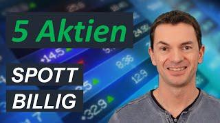 5 Aktien mit sehr niedrigem KGV - So würde ich 1.000 Euro investieren