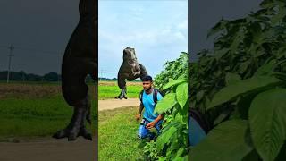 "Giant Dinosaurs ATTACK Boy in Real Life!  | Caught on Camera!" #foryou #dinosaur #shortvideo