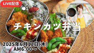 【6月20日朝LIVE】 大量のチキンカツ‼️肉じゃがオムレツ、Chicken cutlet bento