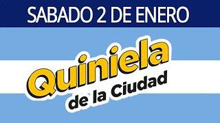 Resultado de LA QUINIELA DE LA CIUDAD del Sabado 2 de Enero de 2021