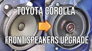 Front Speakers UPGRADE, Toyota Corolla - How to Remove & Install New 6.5" Speakers