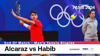 Carlos Alcaraz STARS vs Hady Habib | Men's Singles First Round | Paris 2024 Olympics | #Paris2024