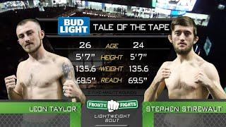 FRONT STREET FIGHTS 19: Leon Taylor vs Stephen Stirewalt
