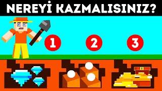 15 Bilmeceyi Çözün ve Minecraft Gizem Adasından Kurtulun