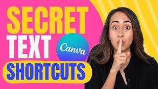 7 GENIUS Shortcuts | TEXT EDITING in Canva | Shorts