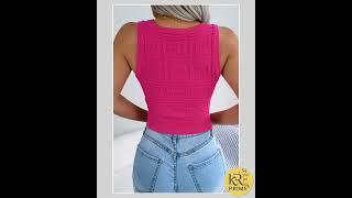 KRE Prime Women Cutout Sleeveless Knit Top