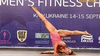 2013 World IFBB - DEMCHUK Olga (UKR) Women's FITNESS over 163 cm - Round 1 (Ольга Демчук)