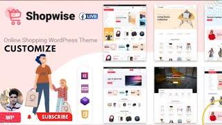 Shopwise Fashion Store WooCommerce Theme Customize